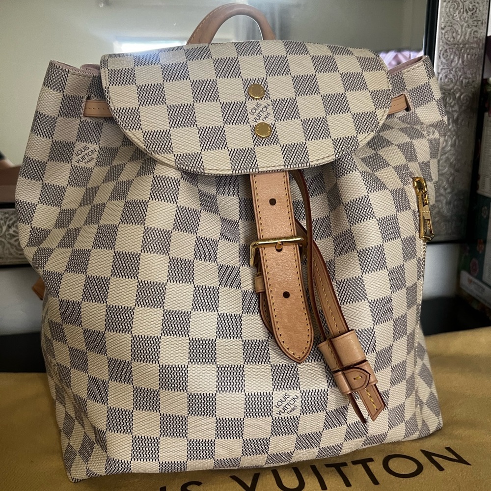 Louis Vuitton Damier Azur Sperone Backpack Authentic - Used